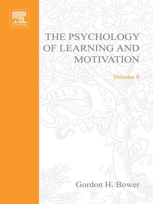 cover image of Psychology of Learning and Motivation